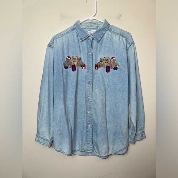 Northern Treasures unisex  Shirt - Size M - 100% Cotton - Light Blue - Picture 2 of 7